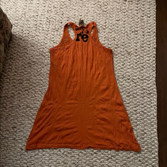 Orange Printed Tunic dress - Size L - Picture 3 of 3